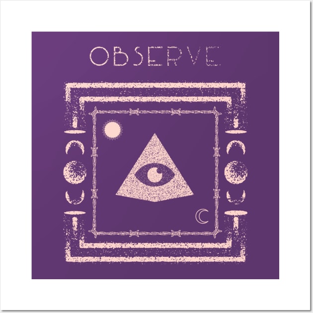 Observe "All seeing Eye" Wall Art by World upside down